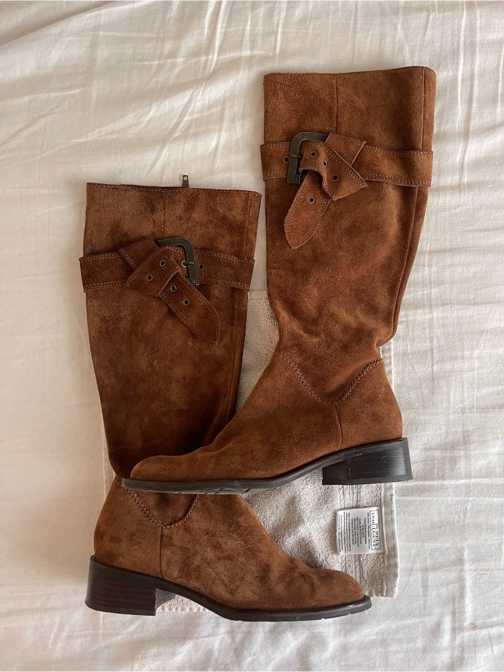 Apepazza Slouchy Suede Buckle Zip boots